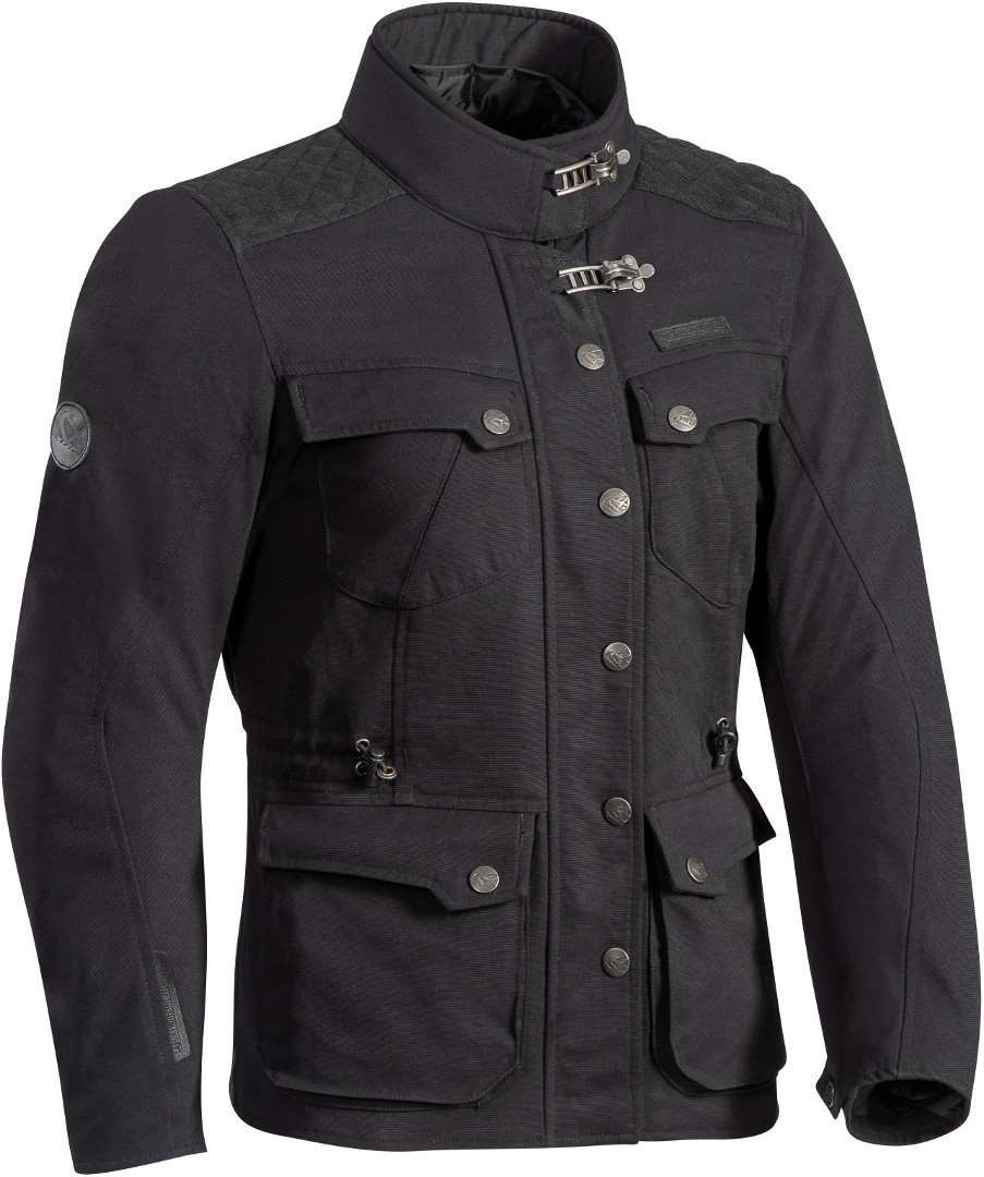 Ixon Exhaust Damen Motorrad Textiljacke- schwarz- Grsse XS- schwarz- Grsse XS Motorrad