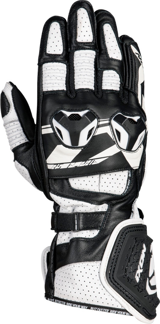 Ixon RS Alpha Motorradhandschuhe- schwarz-weiss- Grsse XS- schwarz-weiss- Grsse XS Motorrad