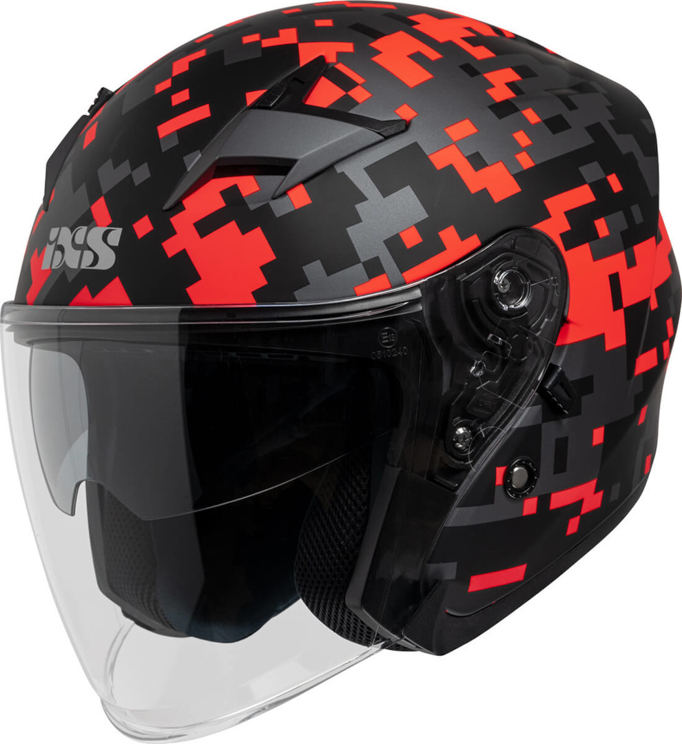 IXS 99 2-0 Jethelm- schwarz-rot- Grsse XS- schwarz-rot- Grsse XS Motorrad