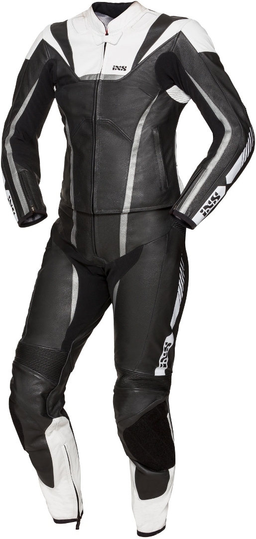 IXS Sport LD RS-1000 2-Teiler Damen Motorrad Lederkombi- schwarz-weiss- Grsse 36- schwarz-weiss- Grsse 36 Motorrad