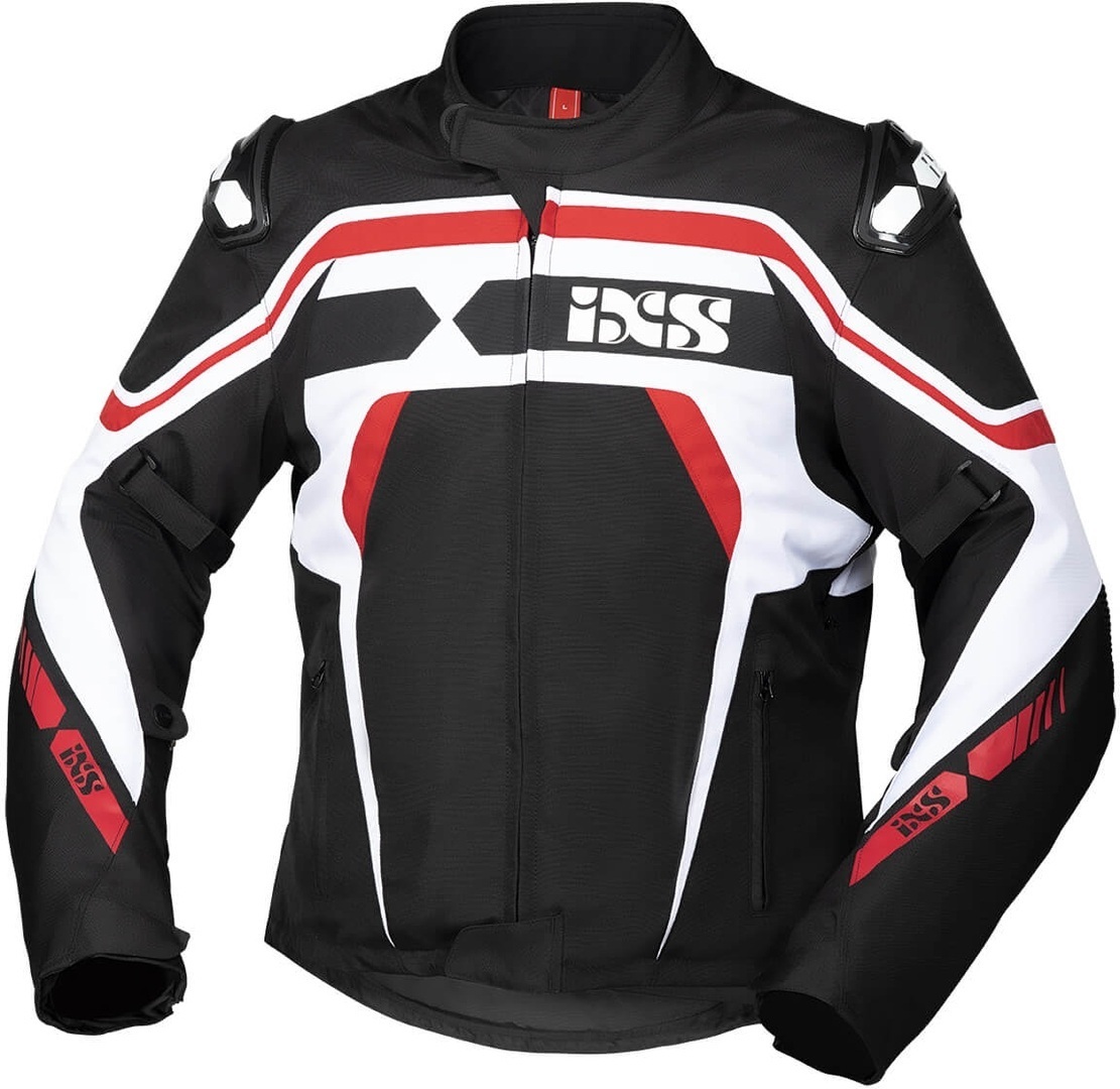 IXS Sport RS-700-ST Motorrad Textiljacke- schwarz-weiss-rot- Grsse M- schwarz-weiss-rot- Grsse M Motorrad