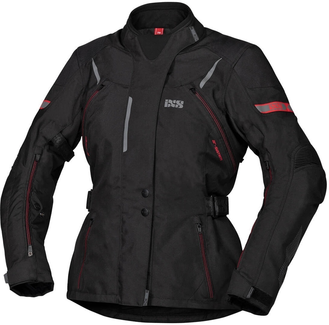 IXS Tour Liz-ST Damen Motorrad Textiljacke- schwarz-rot- Grsse S- schwarz-rot- Grsse S Motorrad