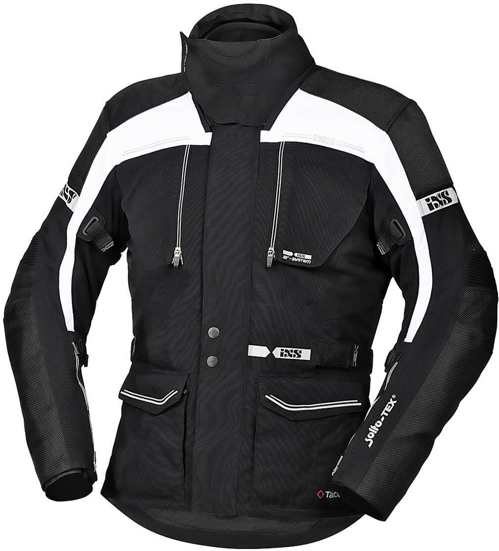 IXS Tour Traveller-ST Motorrad Textiljacke- schwarz-weiss- Grsse S- schwarz-weiss- Grsse S Motorrad