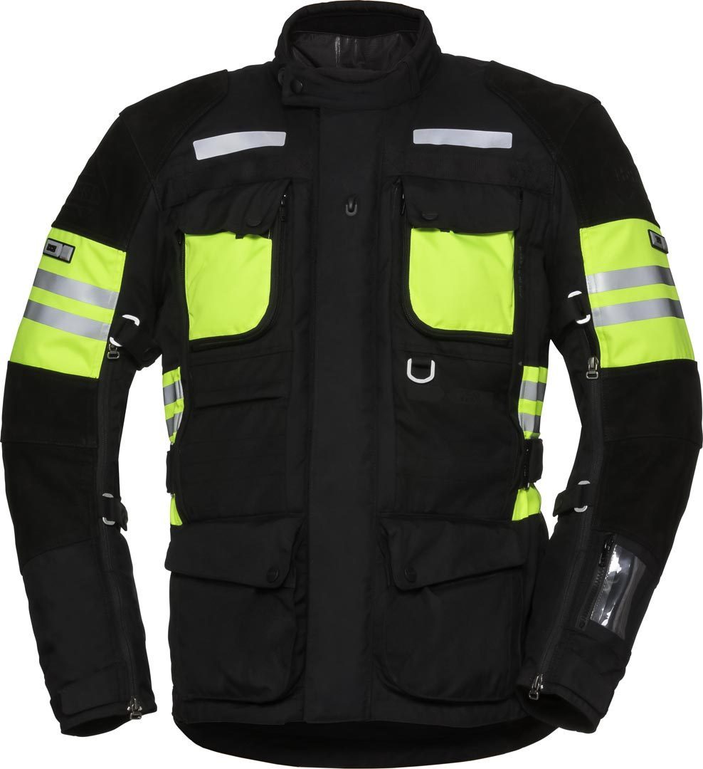 IXS X-Tour LT Montevideo-ST wasserdichte Motorrad Textiljacke- schwarz-gelb- Grsse M- schwarz-gelb- Grsse M Motorrad