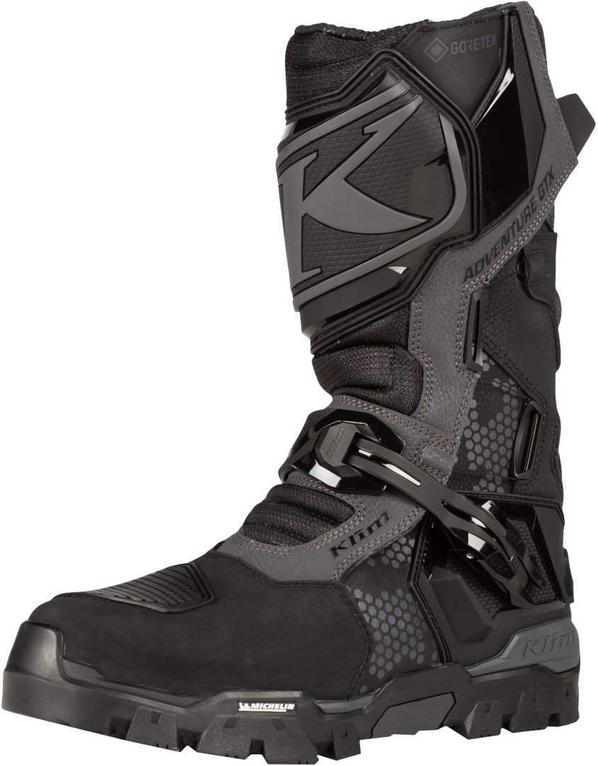 Klim Adventure GTX Motocross Stiefel- schwarz-grau- Grsse 41- schwarz-grau- Grsse 41 Motorrad