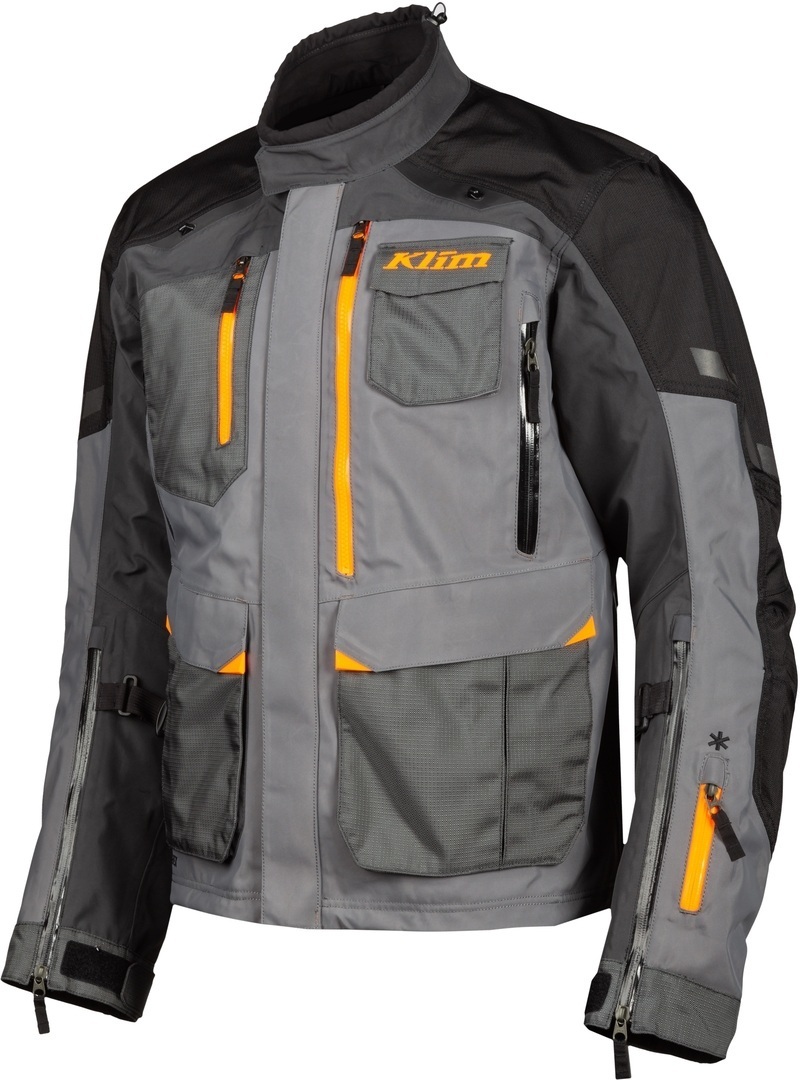 Klim Carlsbad Gore-Tex Motorrad Textiljacke- grau- Grsse L- grau- Grsse L Motorrad