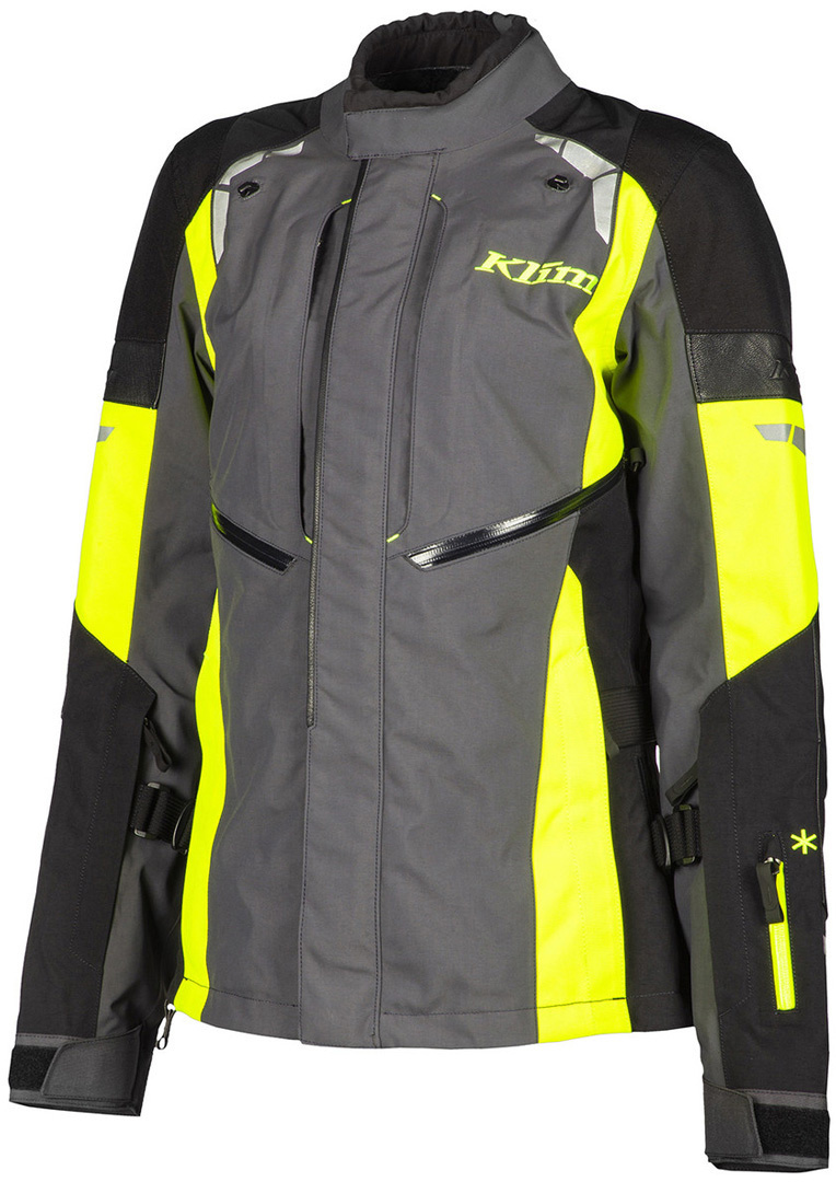 Klim Latitude Damen Motorrad Textiljacke- schwarz-grau-gelb- Grsse 38- schwarz-grau-gelb- Grsse 38 Motorrad