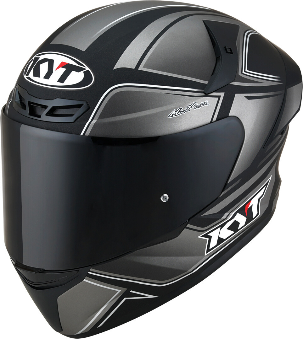 KYT TT Course Tourist Helm- schwarz-grau- Grsse XS- schwarz-grau- Grsse XS Motorrad