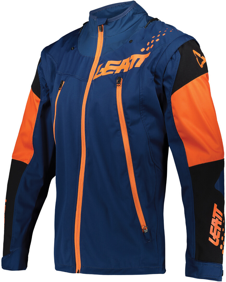 Leatt Moto 4-5 Lite Motocross Jacke- blau-orange- Grsse S- blau-orange- Grsse S Motorrad