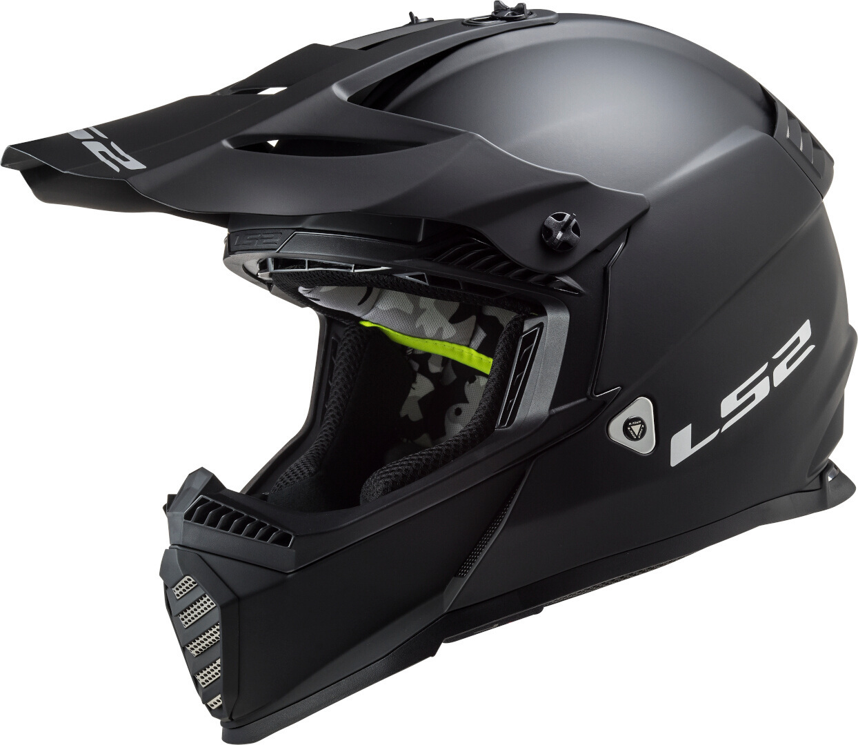 LS2 MX437 Fast Evo Solid Motocross Helm- schwarz- Grsse XS- schwarz- Grsse XS Motorrad