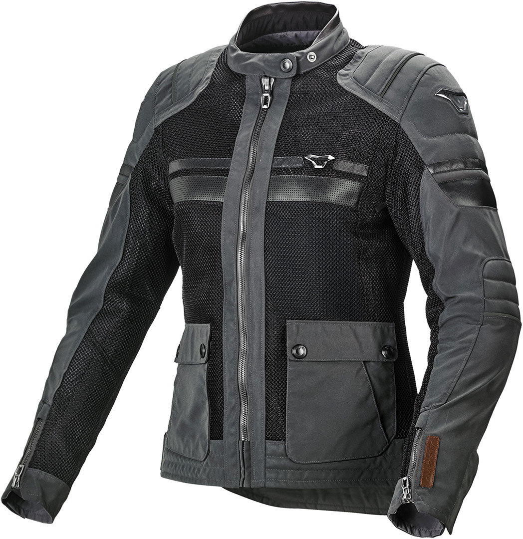 Macna Fluent NightEye Damen Motorrad Textiljacke- schwarz-grau- Grsse XS- schwarz-grau- Grsse XS Motorrad
