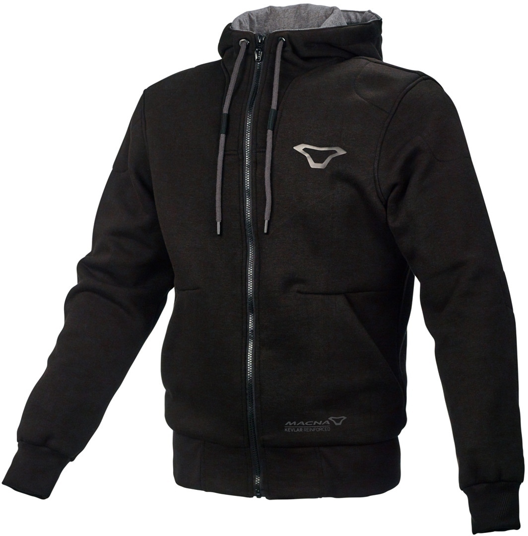 Macna Nuclone Motorrad Zip Hoodie- schwarz- Grsse S- schwarz- Grsse S Motorrad
