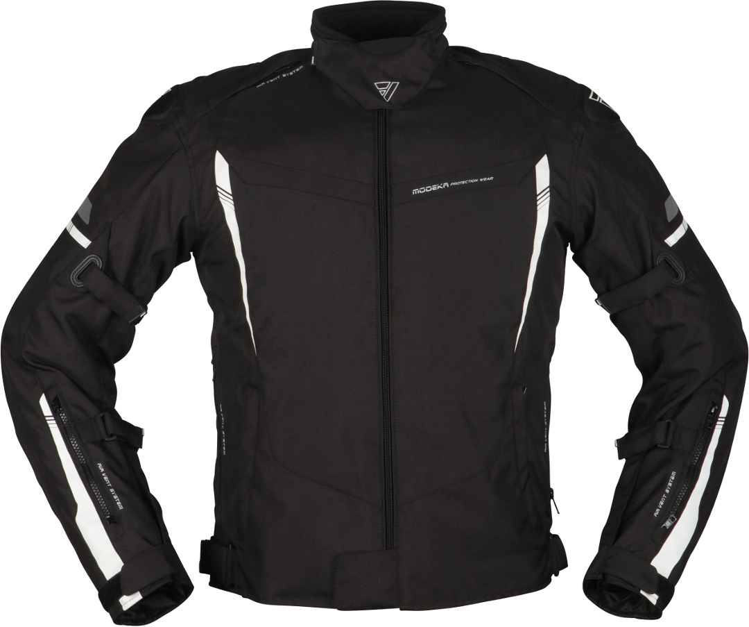 Modeka Aenergy Motorrad Textiljacke- schwarz-weiss- Grsse XS- schwarz-weiss- Grsse XS Motorrad