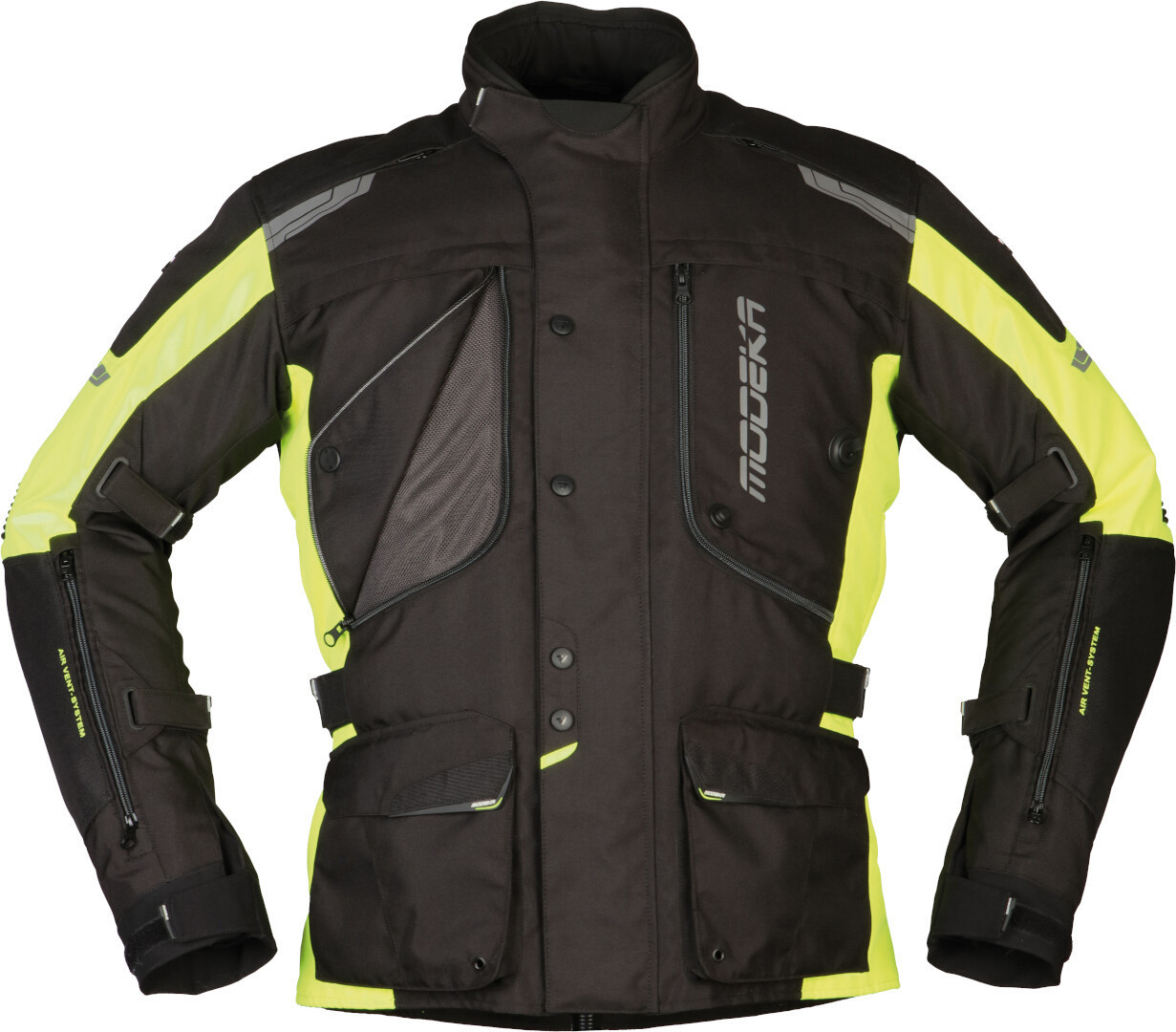 Modeka Aeris Motorrad Textiljacke- schwarz-gelb- Grsse M- schwarz-gelb- Grsse M Motorrad