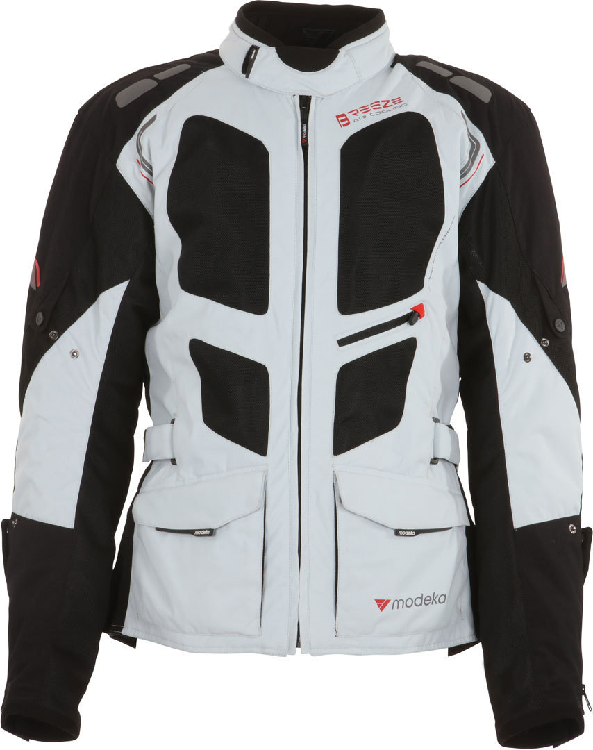 Modeka Breeze Textiljacket Lang- schwarz-grau- Grsse S- schwarz-grau- Grsse S Motorrad