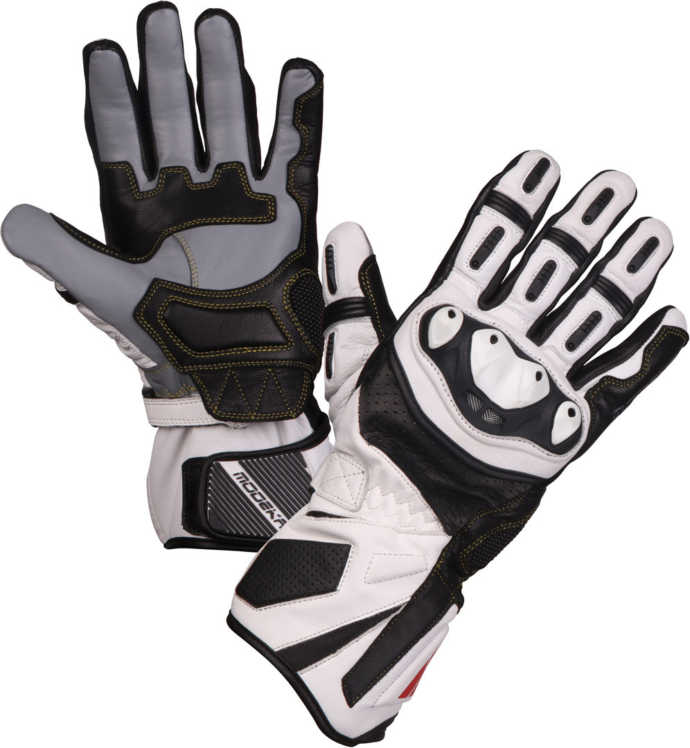 Modeka Cay Motorradhandschuhe- schwarz-weiss- Grsse M L- schwarz-weiss- Grsse M L Motorrad