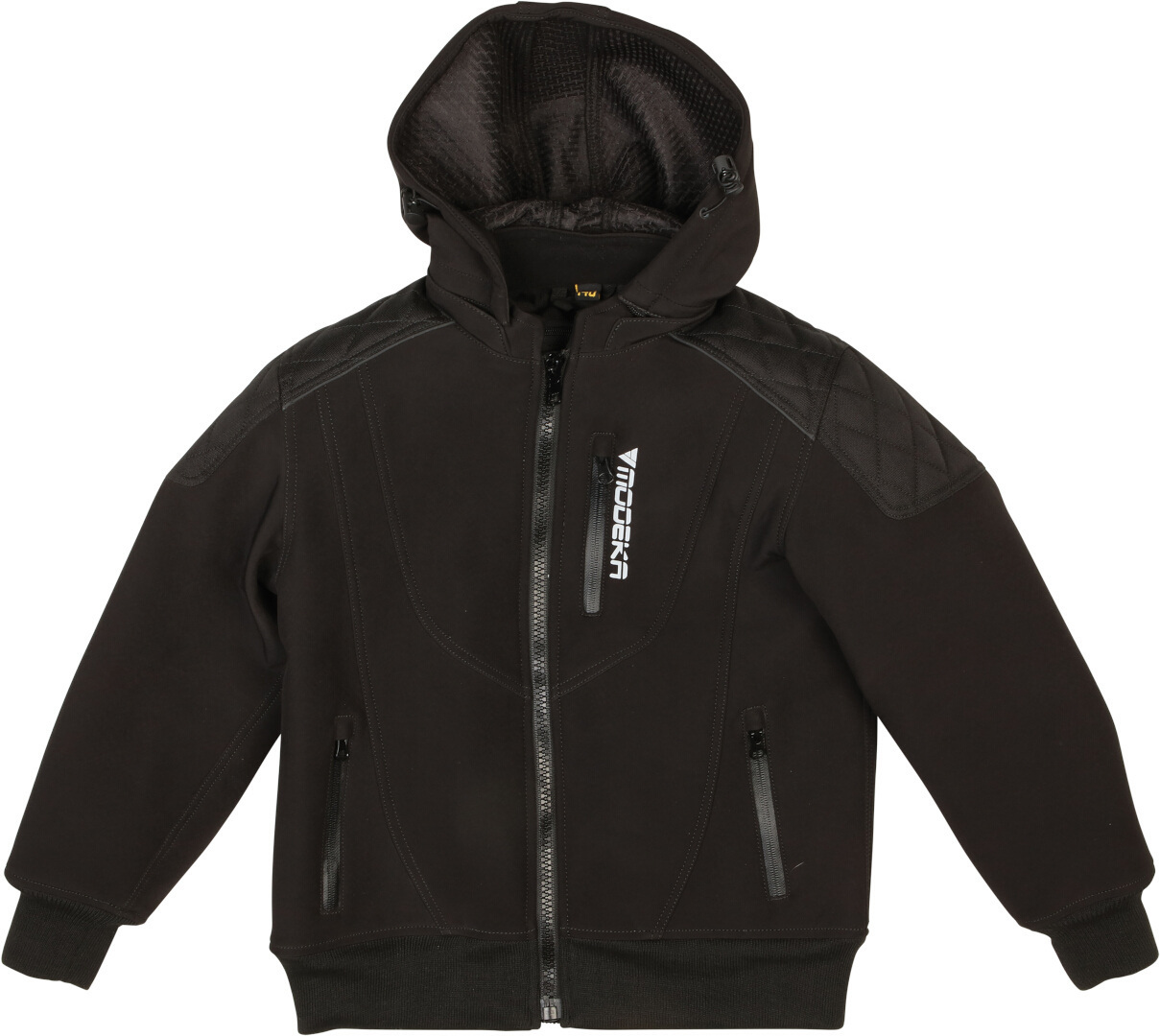 Modeka Clarke Kinder Motorrad Softshelljacke- schwarz- Grsse 2XS 128- schwarz- Grsse 2XS 128 Motorrad