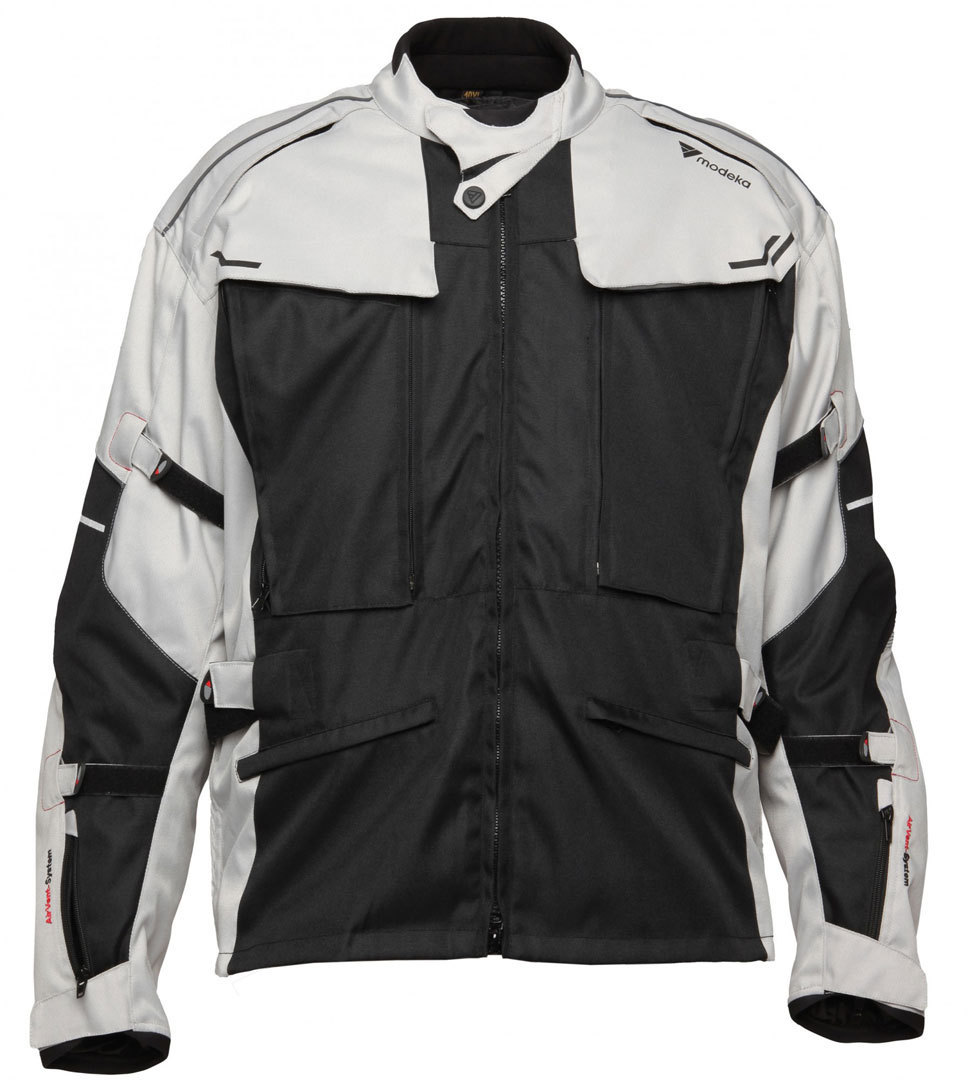 Modeka Mando Textiljacke- schwarz-grau- Grsse 8XL- schwarz-grau- Grsse 8XL Motorrad