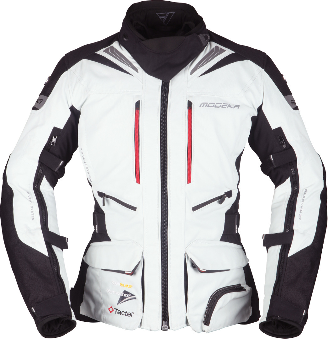 Modeka Panamericana Damen Motorrad Textiljacke- schwarz-grau- Grsse 36- schwarz-grau- Grsse 36 Motorrad