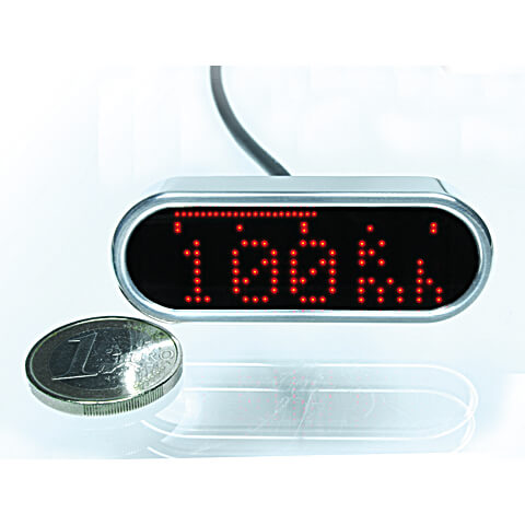 motogadget Tacho motoscope mini- poliert- silber- silber Motorrad