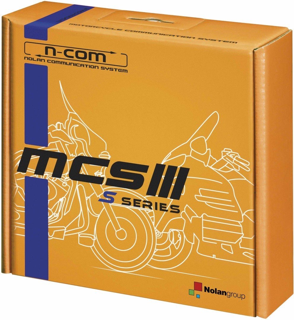 Nolan N-Com MCS III S Kommunikationssystem Einzelset- schwarz- schwarz Motorrad