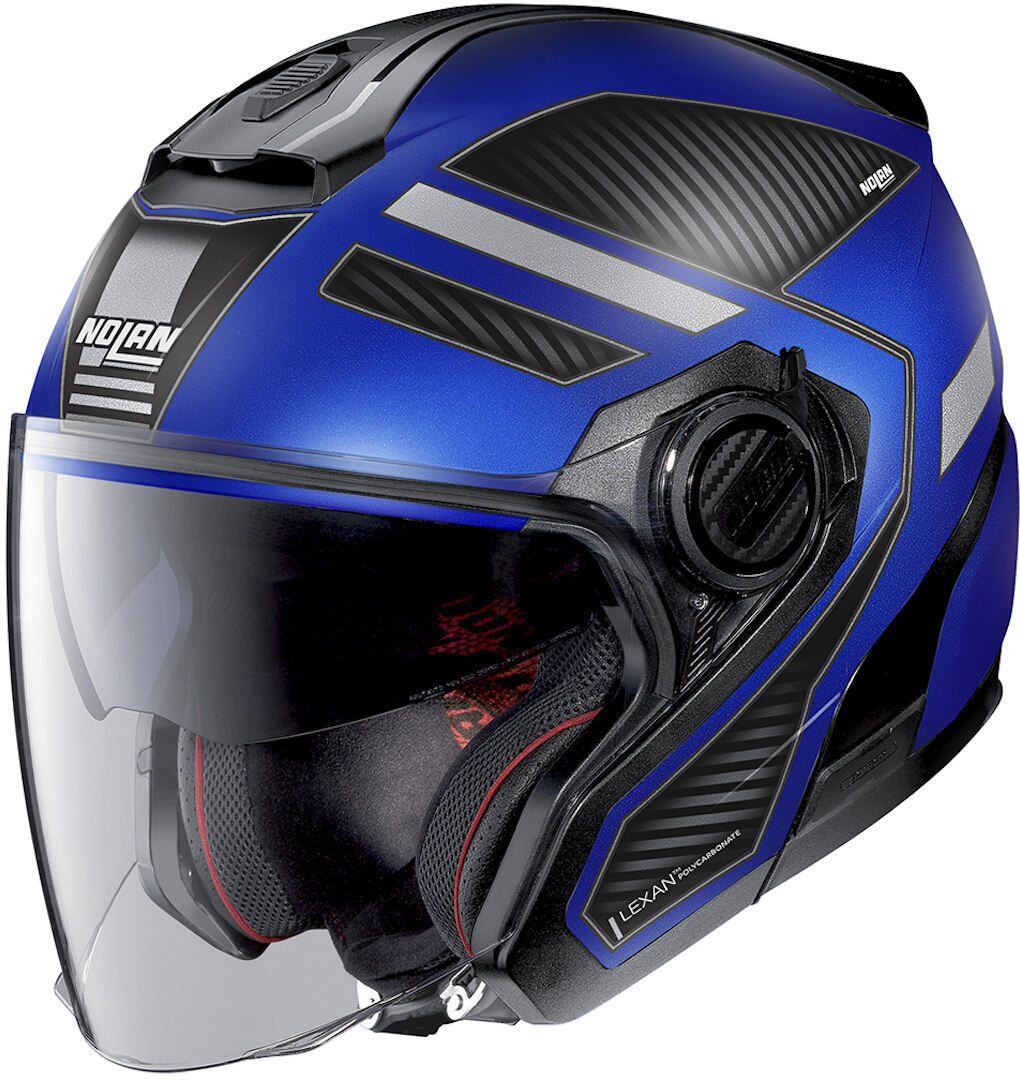 Nolan N40-5 Beltway N-Com Jethelm- schwarz-blau- Grsse XS- schwarz-blau- Grsse XS Motorrad