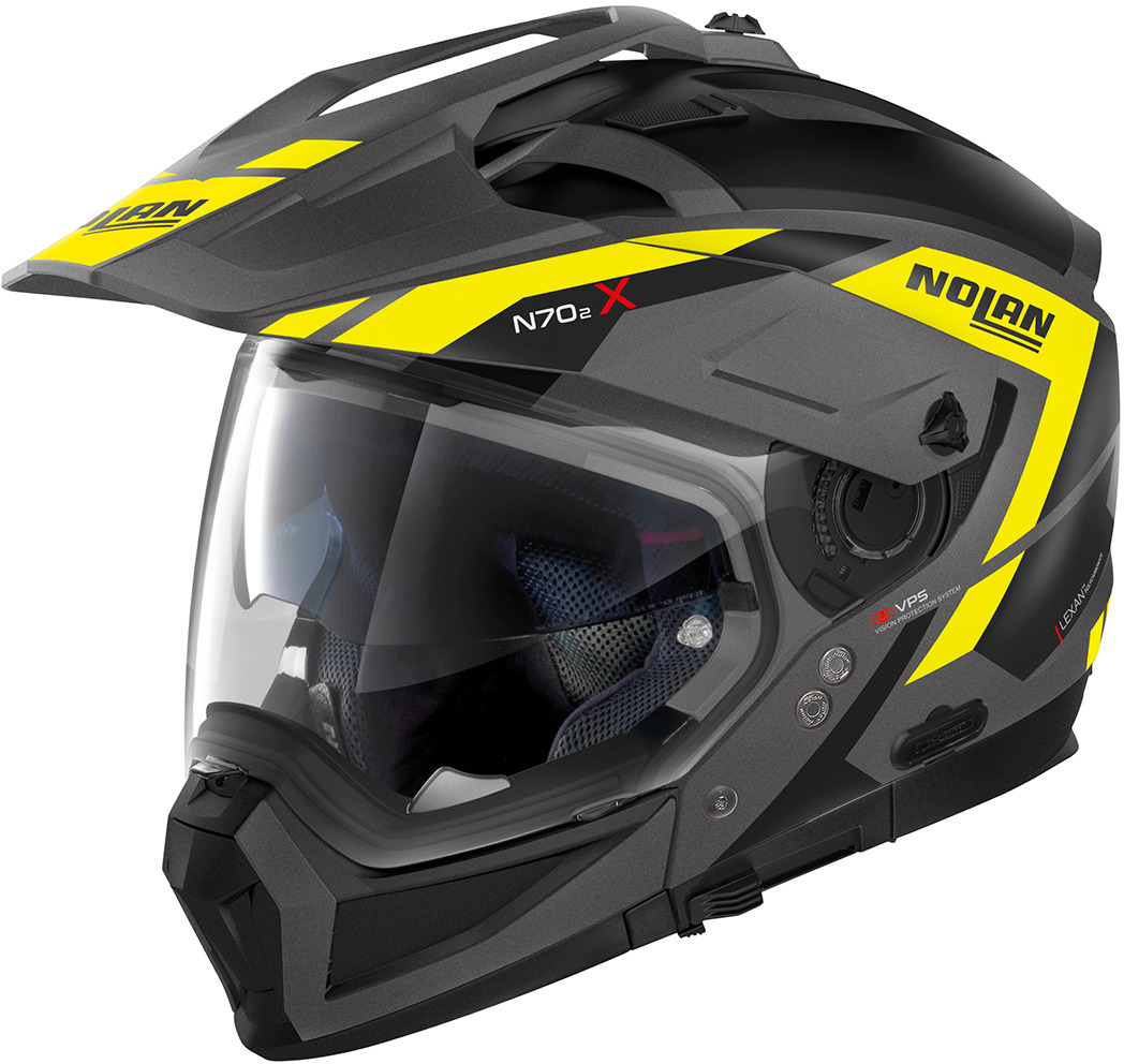 Nolan N70-2 X Grandes Alpes N-Com Helm- schwarz-gelb- Grsse S- schwarz-gelb- Grsse S Motorrad