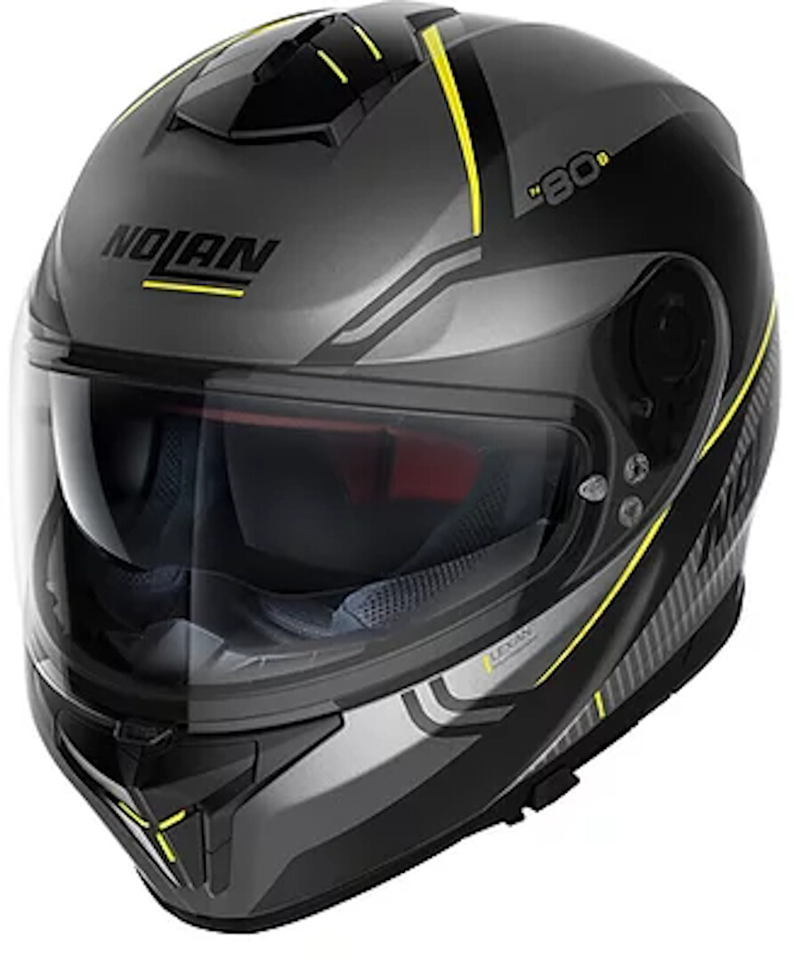 Nolan N80-8 Astute N-Com Helm- grau-gelb- Grsse S- grau-gelb- Grsse S Motorrad