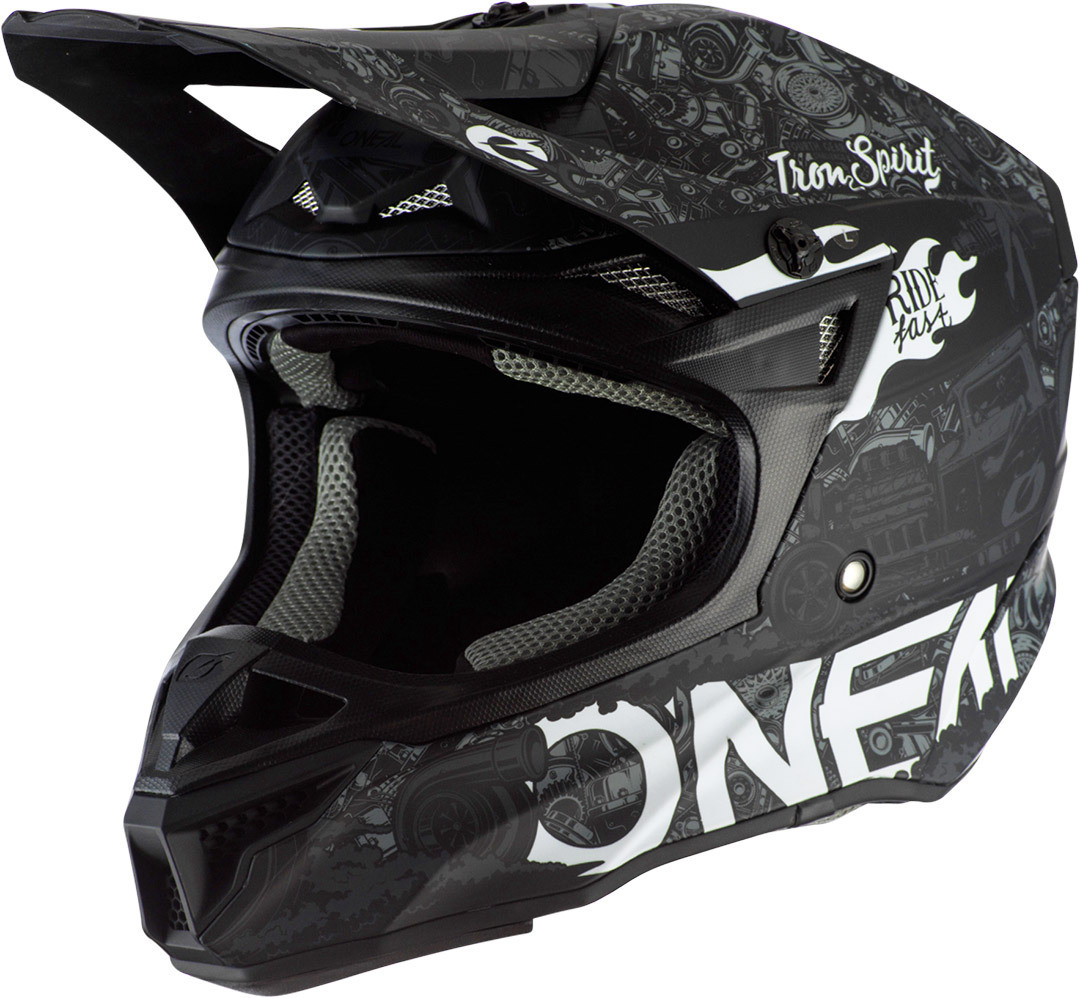 Oneal 5Series Polyacrylite HR Motocross Helm- schwarz-weiss- Grsse 2XL- schwarz-weiss- Grsse 2XL Motorrad