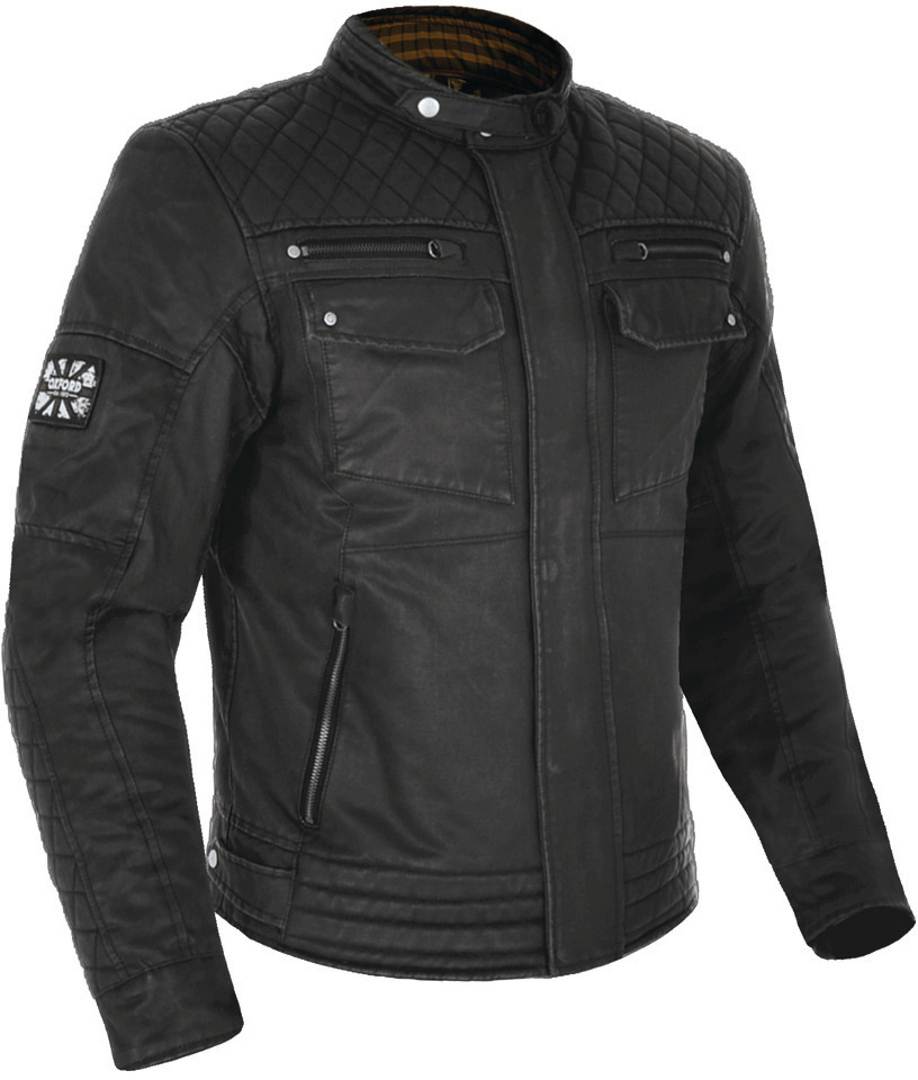 Oxford Hardy Wax Motorrad Textiljacke- schwarz- Grsse L- schwarz- Grsse L Motorrad