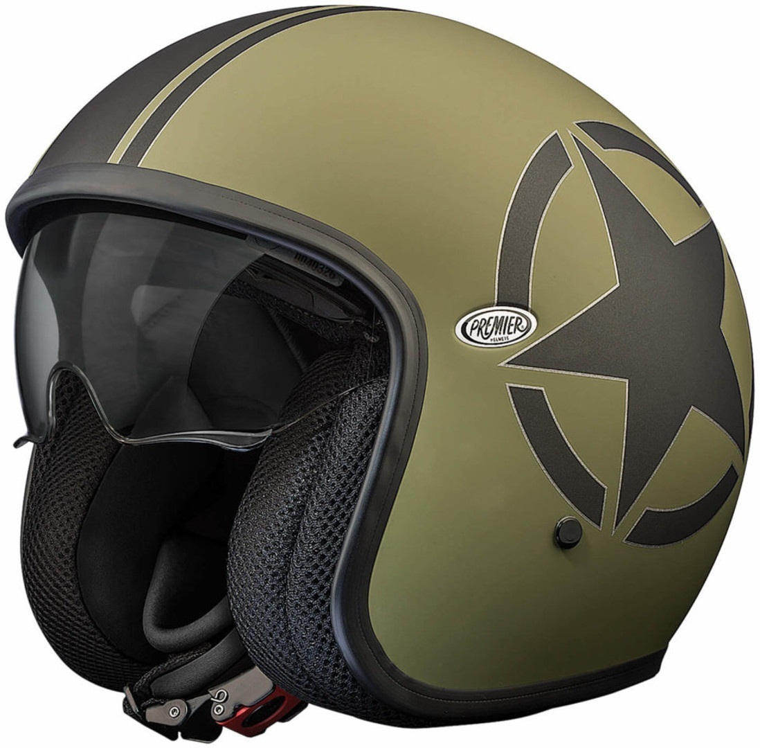 Premier Vintage Star Jethelm- grn- Grsse S- grn- Grsse S Motorrad
