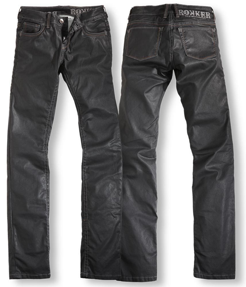 Rokker The Black Diva Jeans - Damen- schwarz- Grsse 24- schwarz- Grsse 24 Motorrad