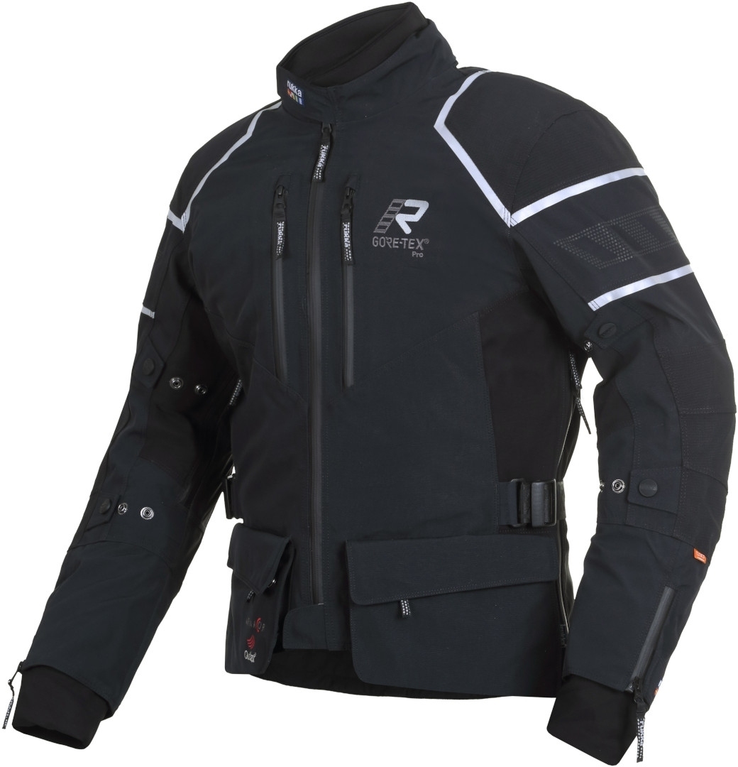 Rukka Exegal Gore-Tex Motorrad Textiljacke- schwarz-weiss- Grsse 46- schwarz-weiss- Grsse 46 Motorrad