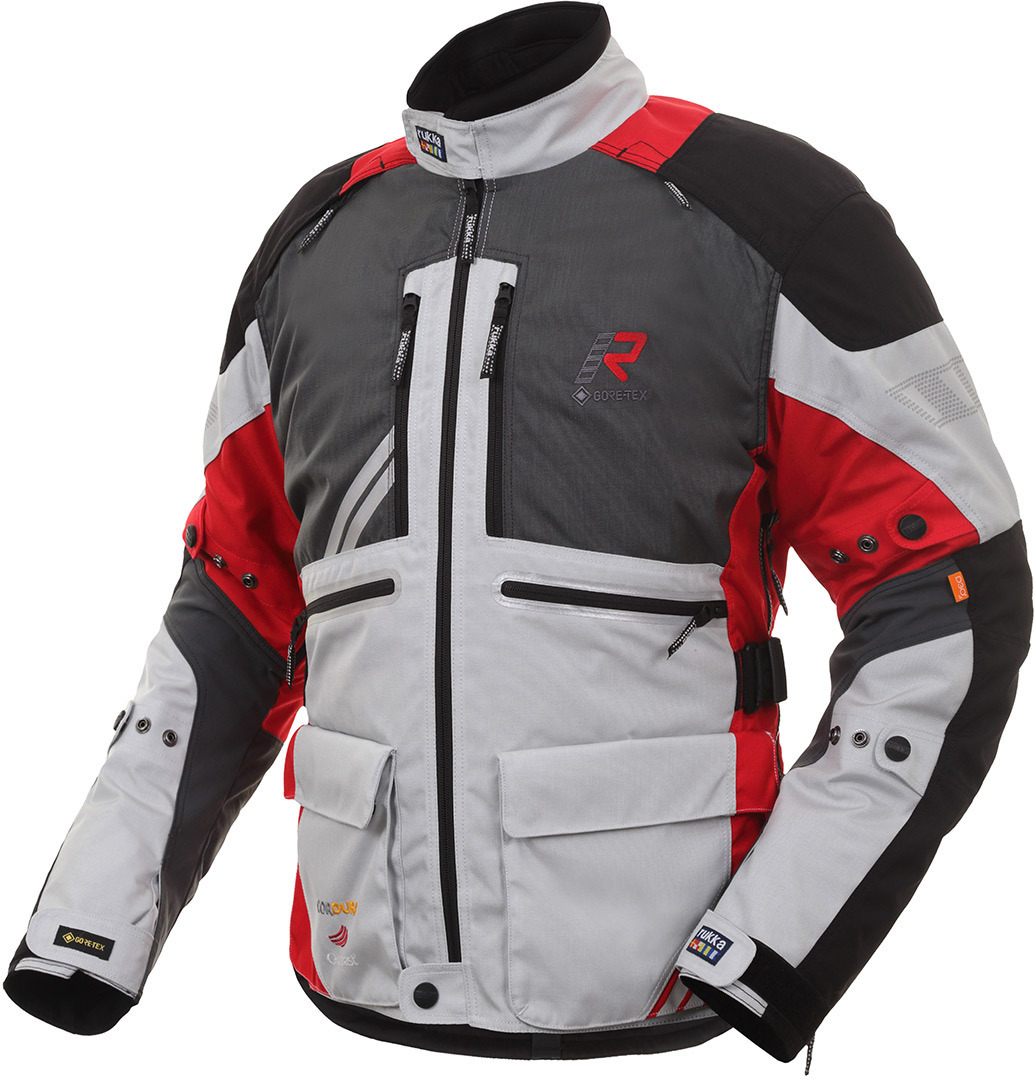 Rukka Offlane Motorrad Textiljacke- grau-rot- Grsse 46- grau-rot- Grsse 46 Motorrad