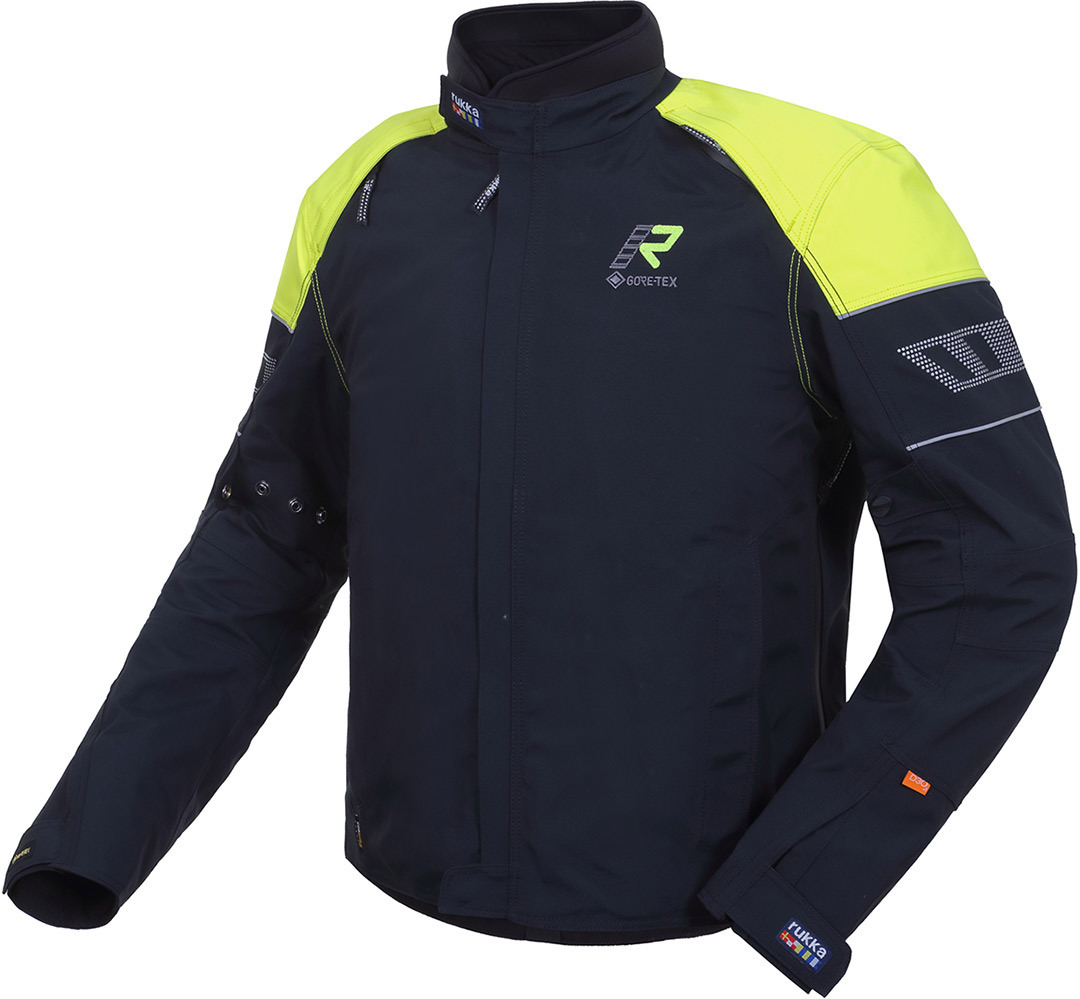 Rukka R-EX Motorrad Textiljacke- schwarz-gelb- Grsse 46- schwarz-gelb- Grsse 46 Motorrad