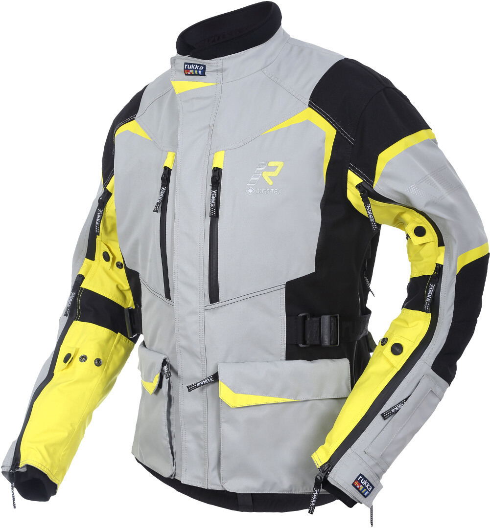 Rukka Rimo-R Motorrad Textiljacke- gelb-silber- Grsse 46- gelb-silber- Grsse 46 Motorrad