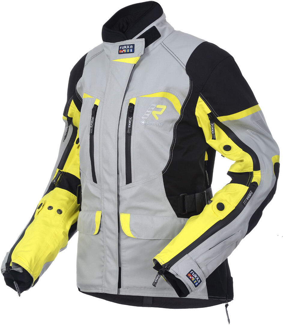 Rukka Rimorina Damen Motorrad Textiljacke- gelb-silber- Grsse 34- gelb-silber- Grsse 34 Motorrad
