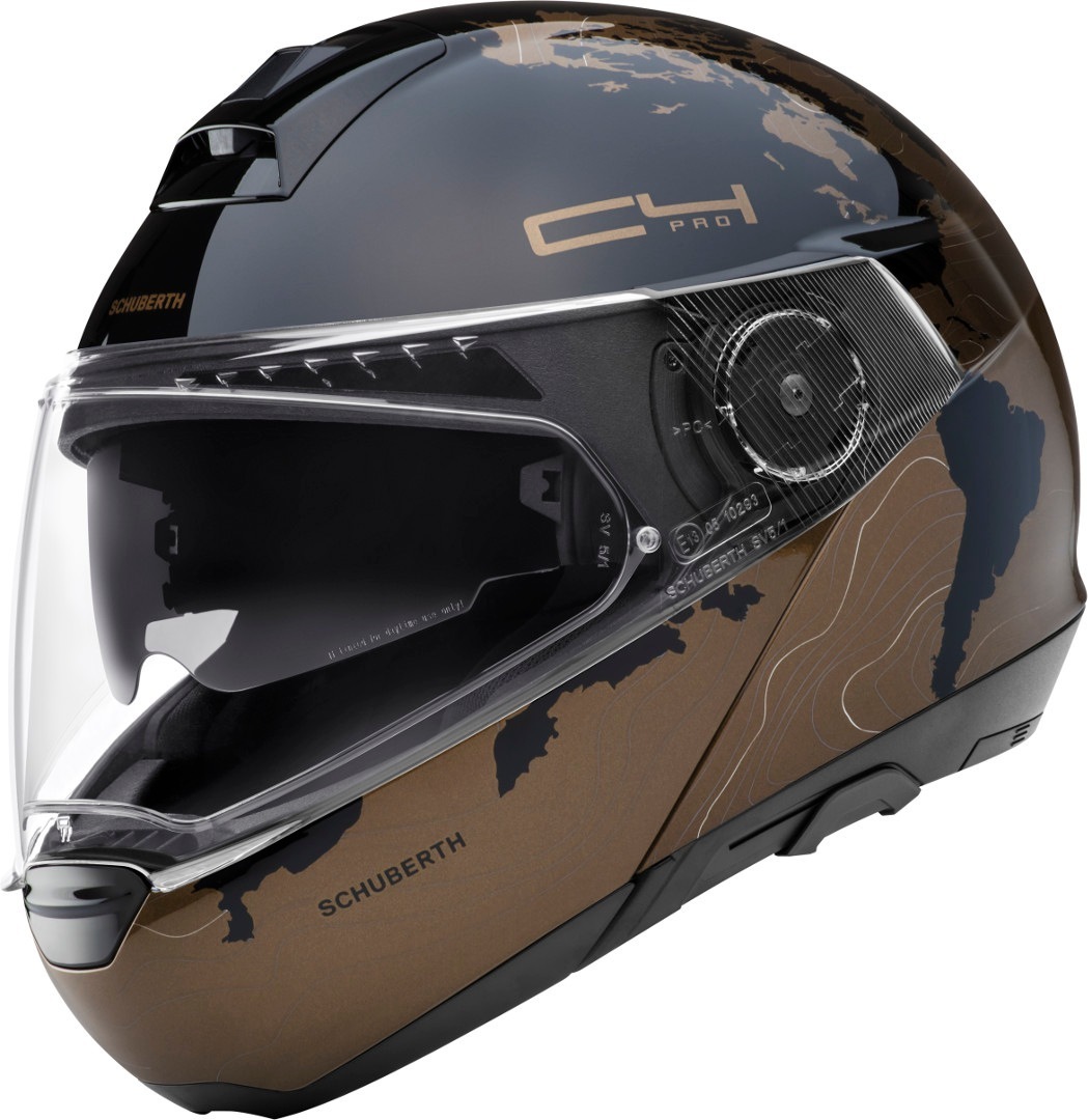 Schuberth C4 Pro Magnitudo Klapphelm- braun- Grsse 53- braun- Grsse 53 Motorrad