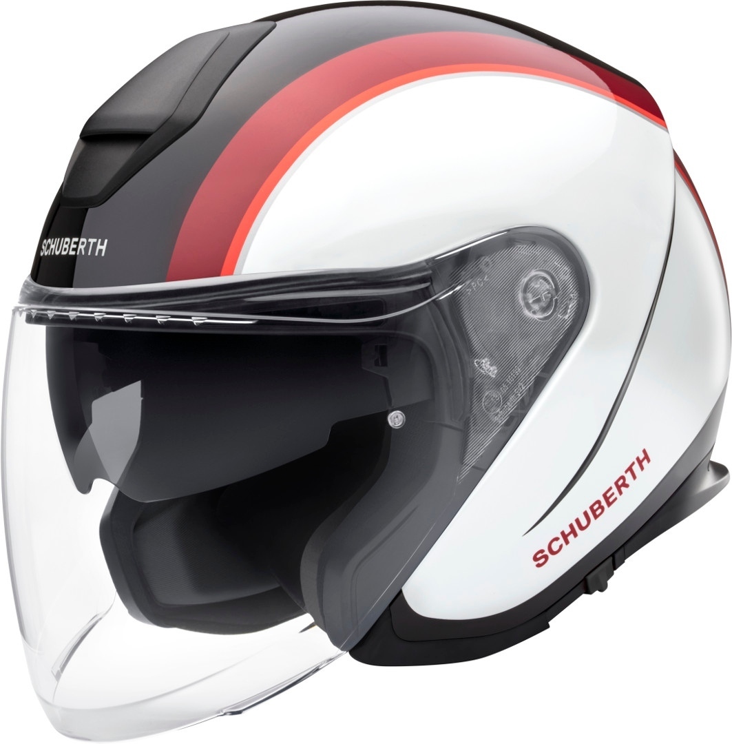 Schuberth M1 Pro Outline Jethelm- rot- Grsse 53- rot- Grsse 53 Motorrad