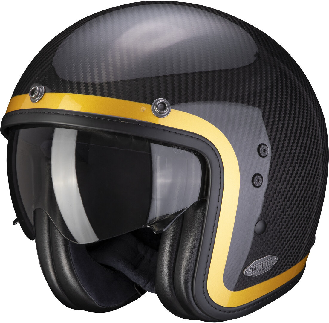 Scorpion Belfast Carbon Lofty Jethelm- carbon-gelb- Grsse XS- carbon-gelb- Grsse XS Motorrad