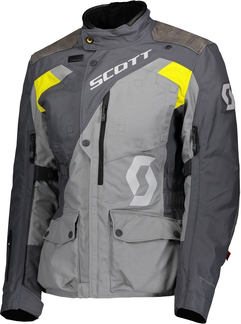 Scott Dualraid Dryo Damen Motorrad Textiljacke- grau-gelb- Grsse 38- grau-gelb- Grsse 38 Motorrad