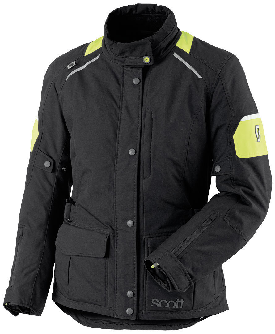 Scott Turn DP Damen Motorrad Textiljacke- schwarz-gelb- Grsse 38- schwarz-gelb- Grsse 38 Motorrad