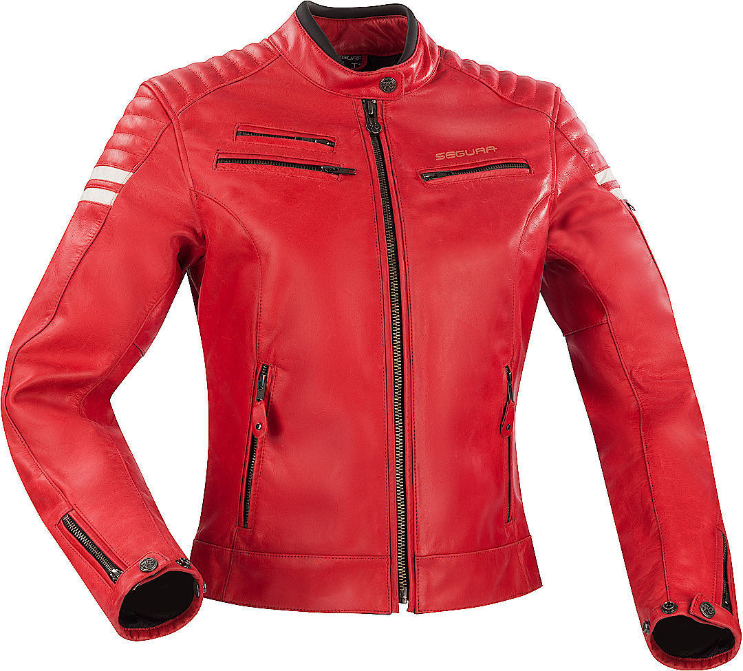 Segura Funky Damen Motorrad Lederjacke- rot- Grsse 36- rot- Grsse 36 Motorrad