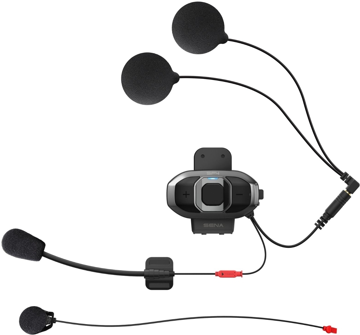 Sena SF4 Bluetooth Kommunikationssystem Einzelset- schwarz- schwarz Motorrad