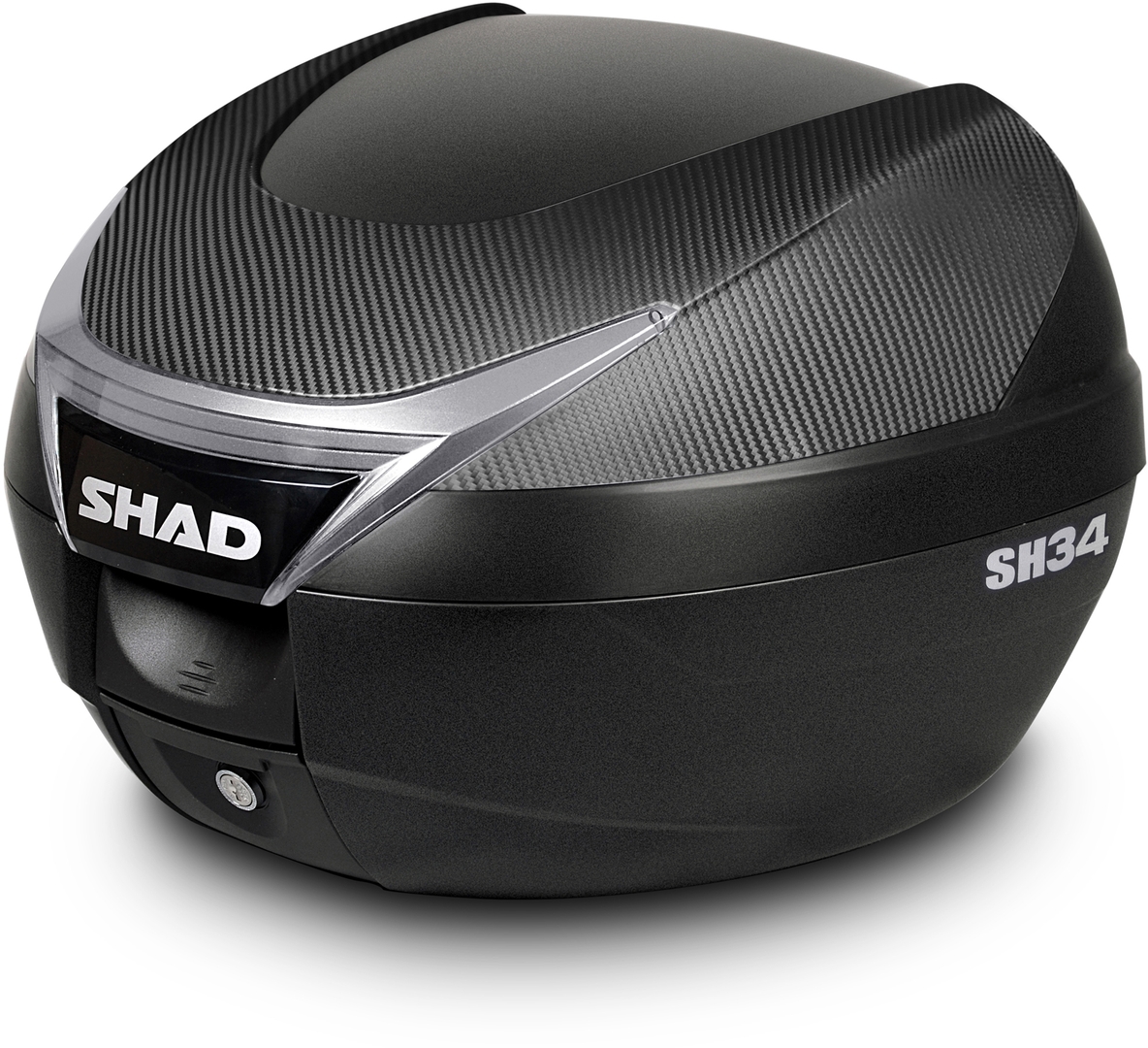 Shad SH34 Topcase- schwarz-carbon- schwarz-carbon Motorrad