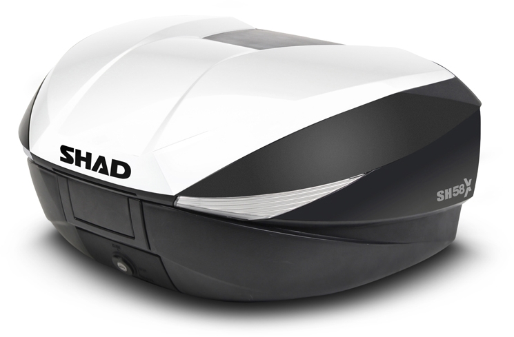 SHAD SH58 WEISS LID- weiss Motorrad