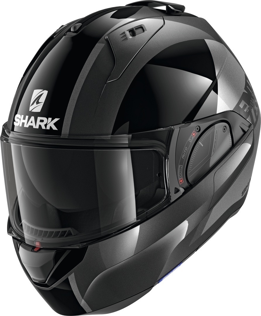 Shark Evo-ES Endless Klapphelm- schwarz-grau- Grsse XS- schwarz-grau- Grsse XS Motorrad