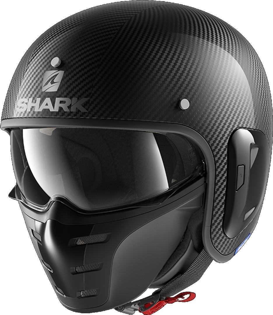 Shark S-Drak 2 Carbon Skin Jethelm- schwarz- Grsse 2XL- schwarz- Grsse 2XL Motorrad