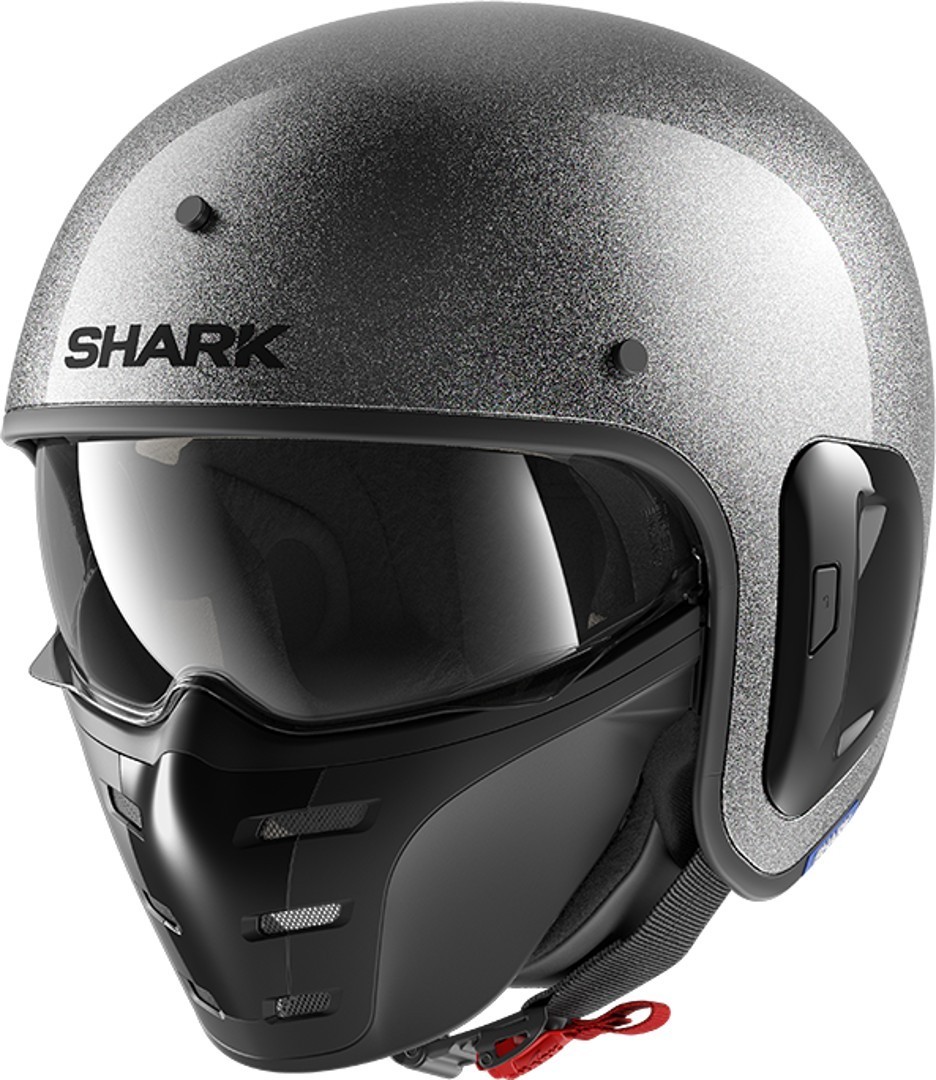 Shark S-Drak 2 Glitter Jethelm- silber- Grsse XS- silber- Grsse XS Motorrad