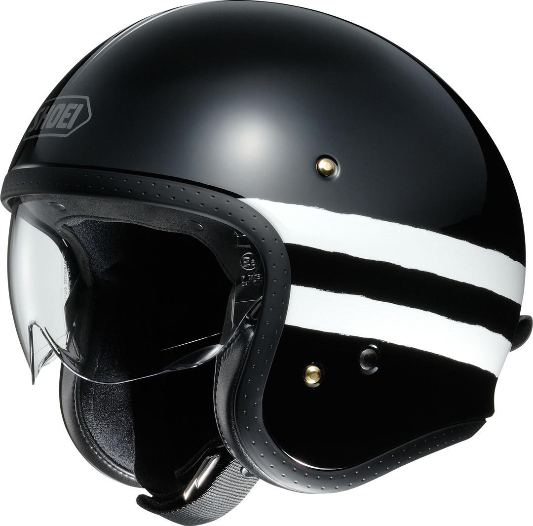 Shoei J-O Sequel Jethelm- schwarz-weiss- Grsse XS- schwarz-weiss- Grsse XS Motorrad